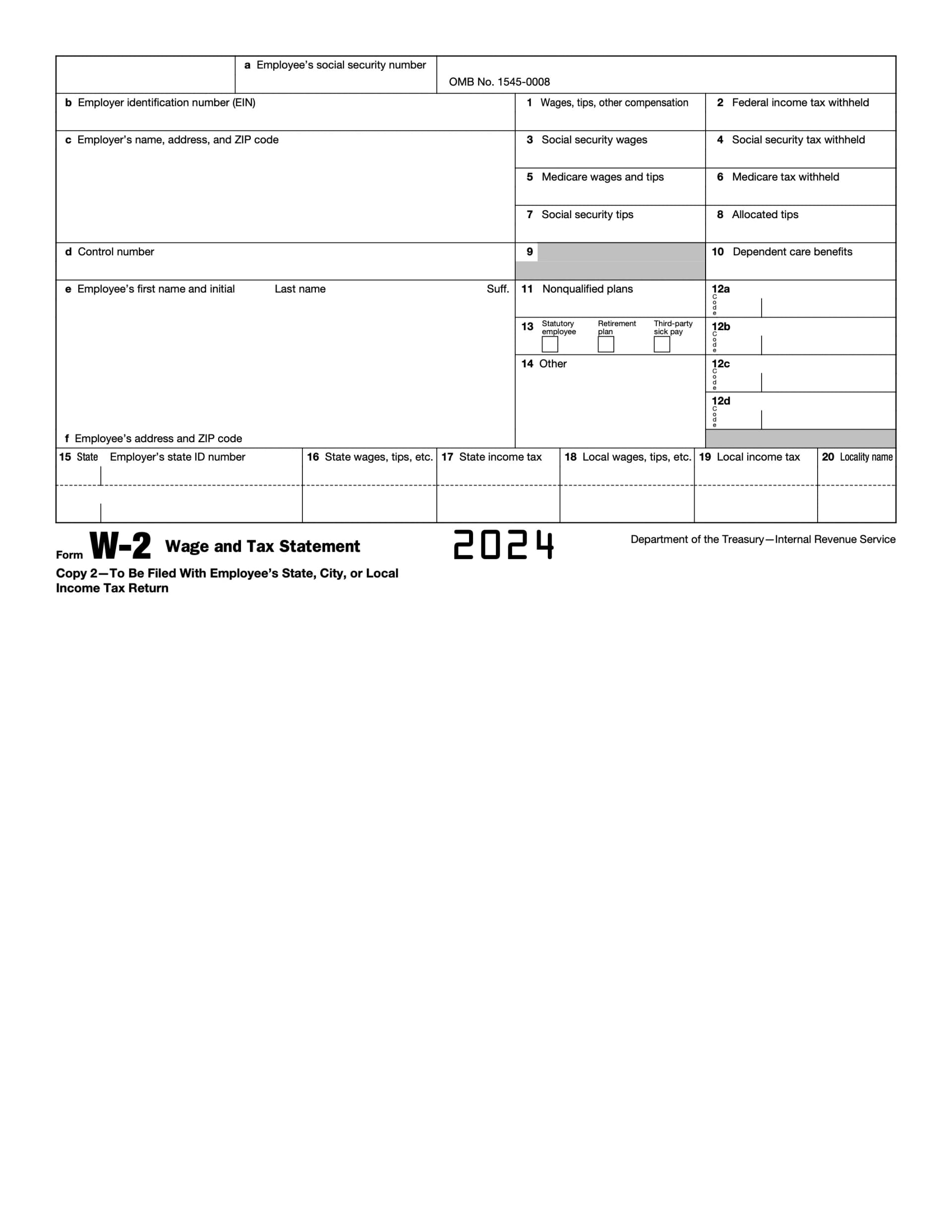 Form W-2 Preview
